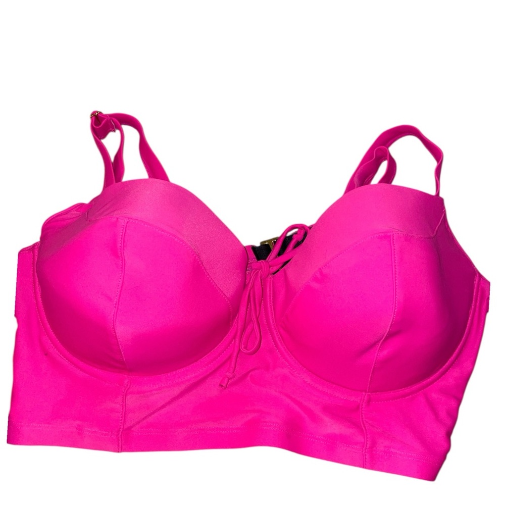 Vibrant Pink Women's midline Bikini top